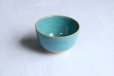 Photo7: Kiyomizu Japanese pottery tea ceremony bowl matcha chawan blue hyoretsu Junzo Okayama
