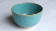 Photo4: Kiyomizu Japanese pottery tea ceremony bowl matcha chawan blue hyoretsu Junzo Okayama