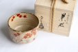 Photo1: Kiyomizu Kyoto Japanese matcha tea bowl chawan Ryoji iroe autumn leaves pottery (1)