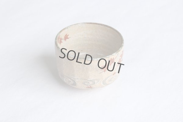 Photo9: Kiyomizu Kyoto Japanese matcha tea bowl chawan Ryoji iroe autumn leaves pottery