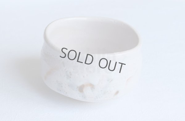 Photo8: Mino yaki ware Japanese tea bowl Sakura shino chawan Matcha Green Tea