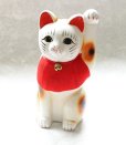 Photo10: Japanese Lucky Cat Tokoname ware YT Porcelain Maneki Neko slim white H25cm