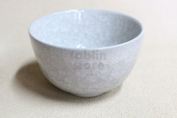 Photo6: Kiyomizu Japanese pottery tea ceremony bowl matcha chawan gray hyoretsu Junzo