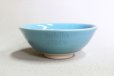 Photo1: Kiyomizu Japanese pottery tea ceremony bowl matcha chawan blue hira retsu Junzo (1)