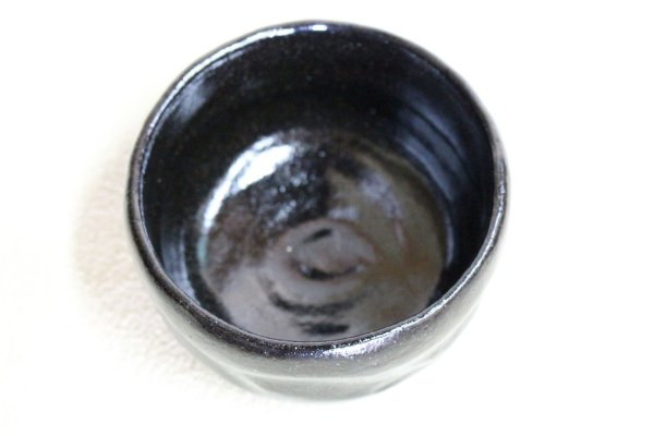 Photo2: Kuro Raku ware noten black Shoraku Sasaki Japanese matcha tea ceremony bowl 