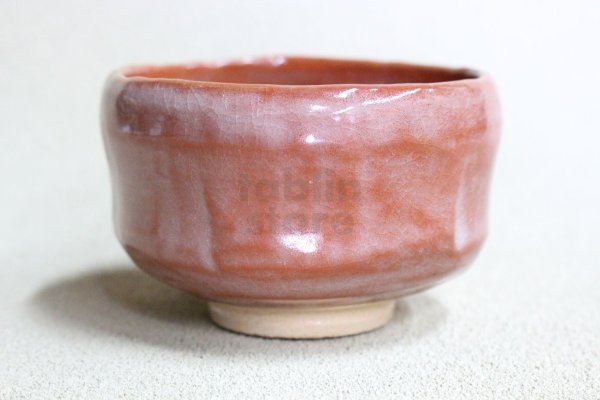 Photo4: Aka Raku ware noten red Shoraku Sasaki Japanese matcha tea ceremony bowl