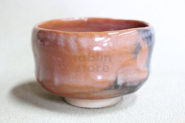 Photo3: Aka Raku ware noten red Shoraku Sasaki Japanese matcha tea ceremony bowl