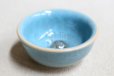 Photo3: Kiyomizu porcelain Japanese sake guinomi Junzo Okayama seiji blue craze turtle cup (3)