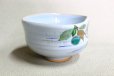 Photo4: Kiyomizu Japanese pottery tea ceremony matcha bowl chawan Ryoji light blue plum