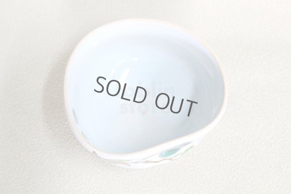 Photo3: Kiyomizu Japanese pottery tea ceremony matcha bowl chawan Ryoji light blue plum