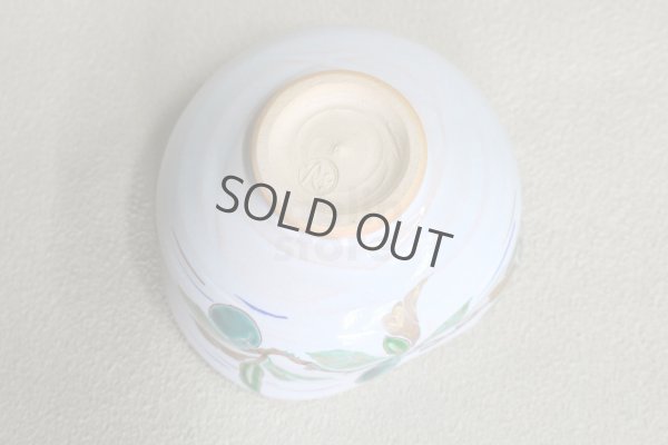 Photo6: Kiyomizu Japanese pottery tea ceremony matcha bowl chawan Ryoji light blue plum