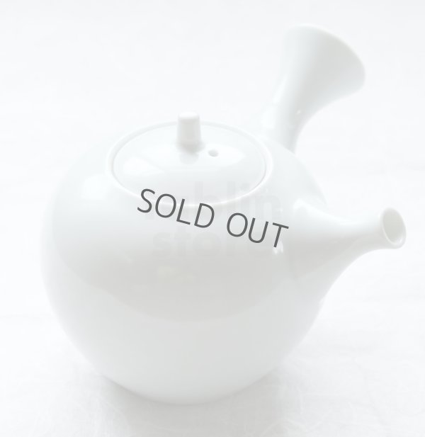 Photo5: Arita Porcelain Japanese tea pot white ceramic strainer hakuto 400ml