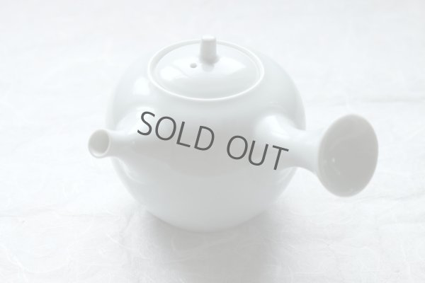 Photo4: Arita Porcelain Japanese tea pot white ceramic strainer hakuto 400ml