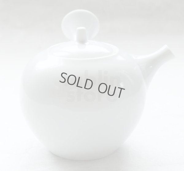Photo2: Arita Porcelain Japanese tea pot white ceramic strainer hakuto 400ml