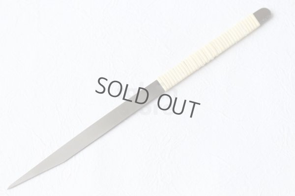 Photo5: Kiridashi Fruit Vegetable Carving knife Okeya Fujimaki thin white 2 steel