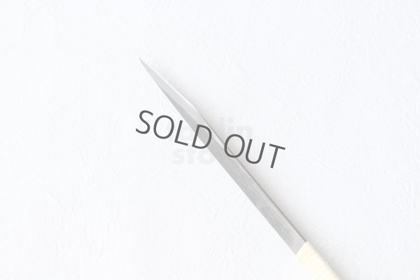 Photo4: Kiridashi Fruit Vegetable Carving knife Okeya Fujimaki thin white 2 steel