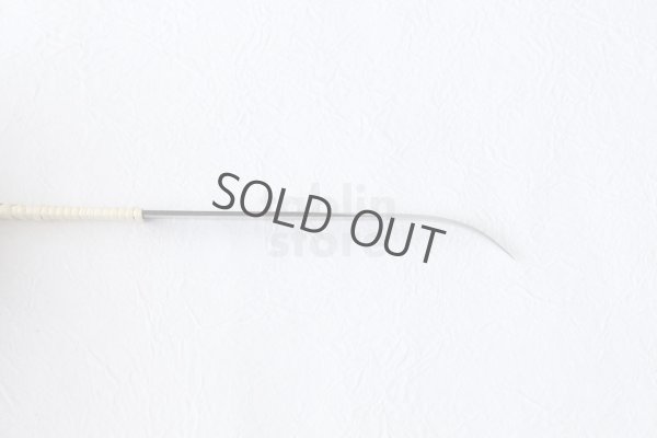 Photo6: Kiridashi Fruit Vegetable Carving knife Okeya Fujimaki thin Curved white 2 steel