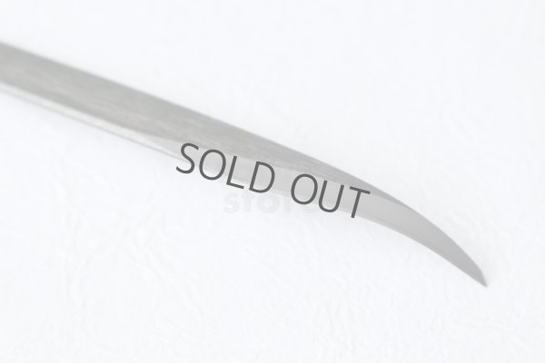 Photo5: Kiridashi Fruit Vegetable Carving knife Okeya Fujimaki thin Curved white 2 steel