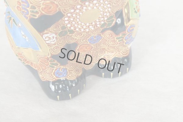 Photo3: Japanese Lucky Cat Kutani Porcelain Maneki Neko sai mori H27cm