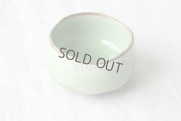 Photo10: Mino yaki ware Japanese tea bowl green glaze chawan Matcha Green Tea