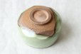 Photo9: Mino yaki ware Japanese tea bowl green glaze chawan Matcha Green Tea