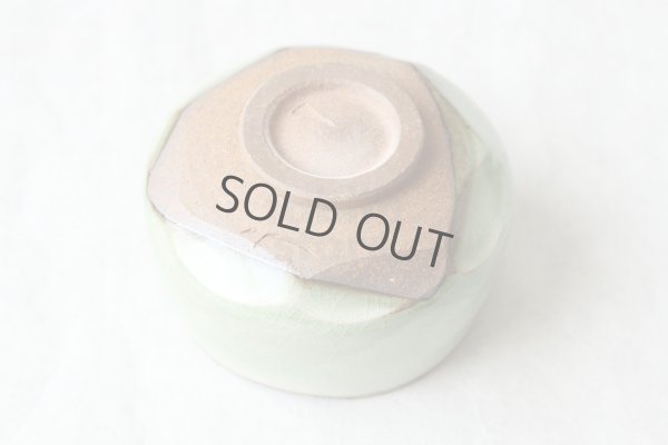 Photo9: Mino yaki ware Japanese tea bowl green glaze chawan Matcha Green Tea