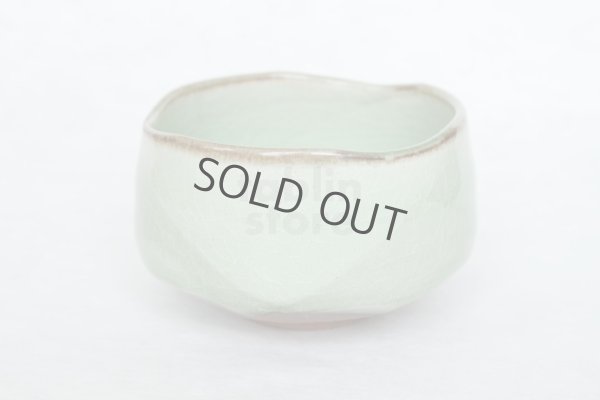 Photo3: Mino yaki ware Japanese tea bowl green glaze chawan Matcha Green Tea