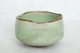 Photo1: Mino yaki ware Japanese tea bowl green glaze chawan Matcha Green Tea (1)