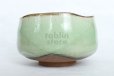 Photo2: Mino yaki ware Japanese tea bowl green glaze chawan Matcha Green Tea (2)