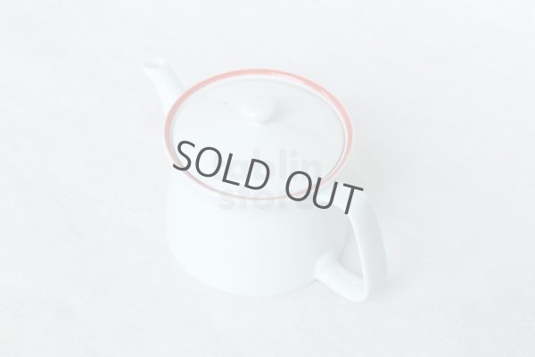 Photo7: Hasami Porcelain Japanese tea pot line S type strainer red 400ml