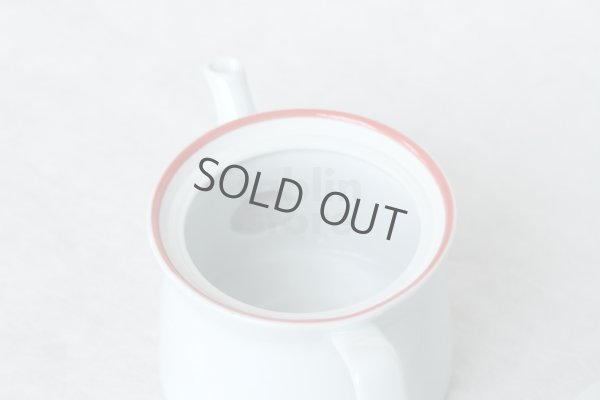 Photo6: Hasami Porcelain Japanese tea pot line S type strainer red 400ml