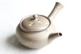 Photo8: Tokoname Japanese tea pot kyusu YT Yakishime butterfly sakura Seiho 300ml