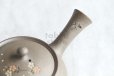 Photo5: Tokoname Japanese tea pot kyusu YT Yakishime butterfly sakura Seiho 300ml