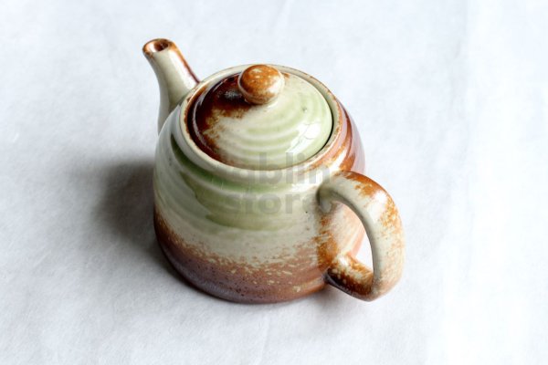 Photo8: Shigaraki pottery stainless tea strainer Japanese tea pot sho zaemon 500ml