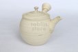 Photo2: Tokoname Japanese tea pot kyusu ceramic strainer Kenji shin nerikomi 360ml (2)