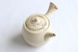 Photo7: Tokoname Japanese tea pot kyusu ceramic strainer Kenji nerikomi bi carved 360ml