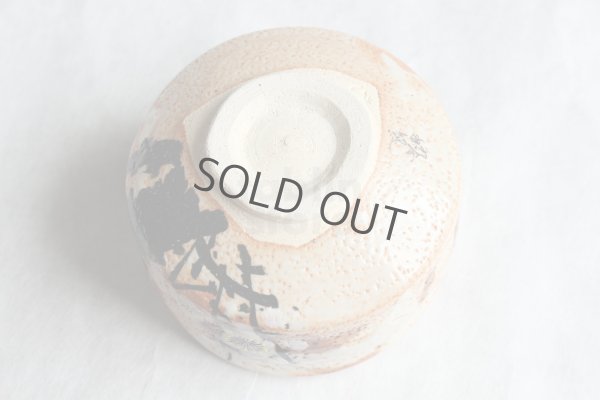 Photo9: Kutani porcelain Japanese Matcha chawan tea bowl plum flower kohaku