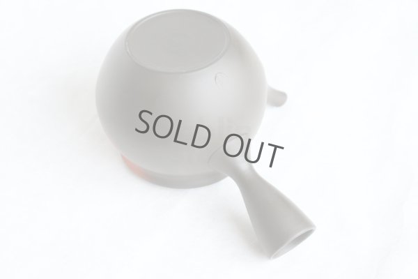 Photo5: Tokoname Japanese tea pot kyusu YT black yohen Shoryu 390ml