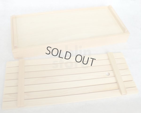 Photo6: Japanese Natural Wooden Sushi Sashimi Serving Plate yc nagara cypress W45cm