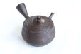 Photo9: Tokoname YT Japanese tea pot kyusu Gyokko pottery tea strainer hidasuki 150ml