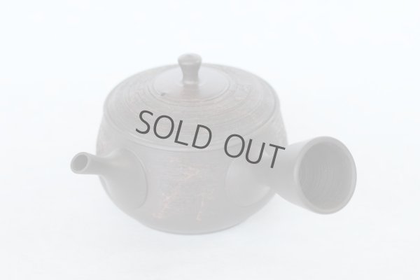 Photo3: Tokoname YT Japanese tea pot kyusu Gyokko pottery tea strainer hidasuki 150ml