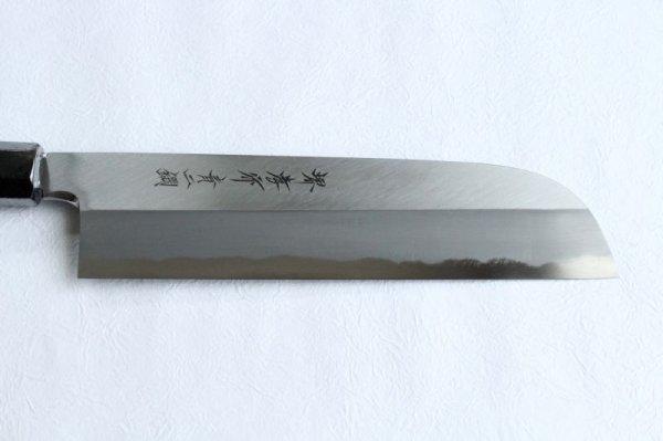Photo12: SAKAI TAKAYUKI Japanese knife Aonikou Yasuki Blue-2 Steel Ebony wood Usuba kamagata vegetable 