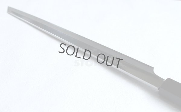 Photo6: SAKAI TAKAYUKI Japanese Sashimi knife Aonikou Hienn Kengata Kiritsuke Yanagiba Mirror Finish any size