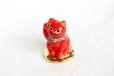 Photo8: Japanese Lucky Cat Kutani Porcelain Maneki Neko red  kobannori H 10cm