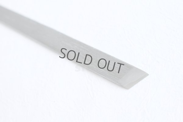 Photo6: Kiridashi shiragaki kogatana wood grain Takao Shibano Japanese Knife yasuki blue-2 steel 12mm