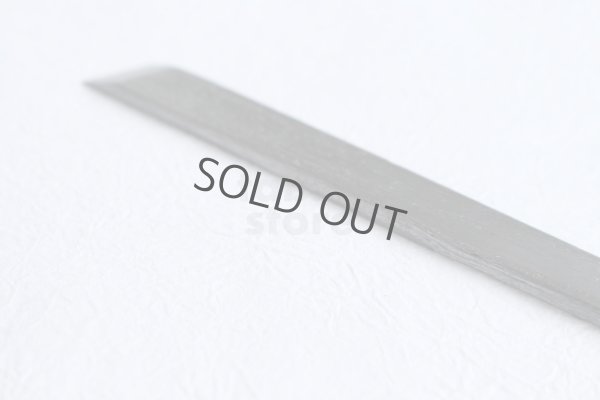 Photo5: Kiridashi shiragaki kogatana wood grain Takao Shibano Japanese Knife yasuki blue-2 steel 12mm