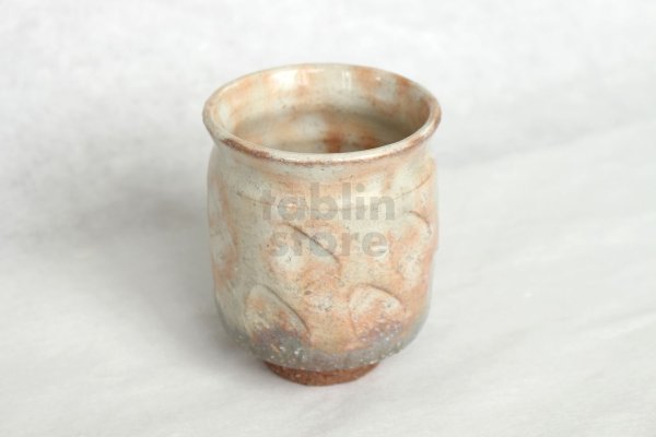 Photo2: Hagi yaki ware Japanese tea cup pottery gohonte mon Kohei Tanaka