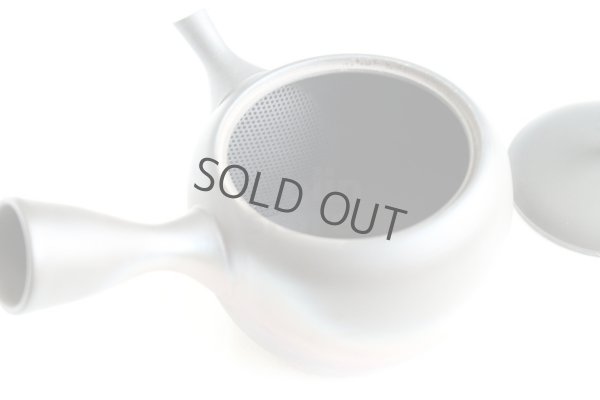 Photo7: Tokoname Japanese tea pot kyusu Gyokko pottery tea strainer komaru yohen 280ml