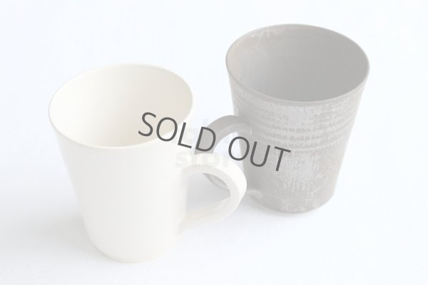 Photo11: Kiyomizu Japanese pottery tea mug coffee cup Daisuke itome white 250ml