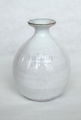 Photo6: Hagi ware Senryuzan climbing kiln Japanese vase yohen single flower H12cm